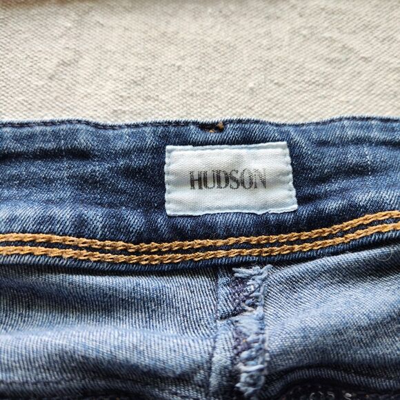 Hudson Jeans Women 28 Blue Denim Collin Flap Skinny Stretch Actual 28x31 - Picture 9 of 16
